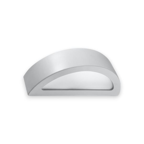Applique di gesso grigio curvo moderna