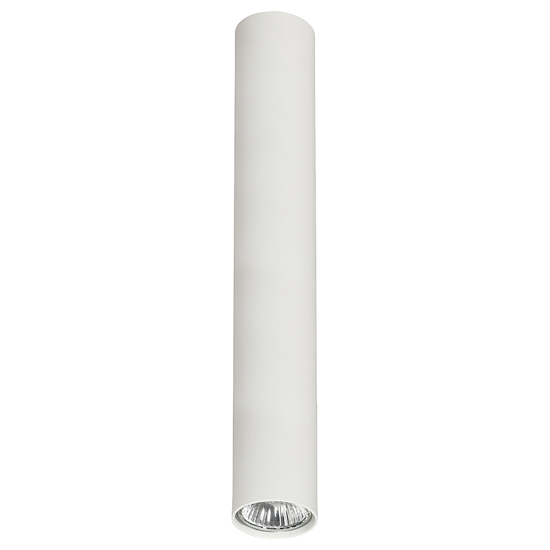 Cilindro da soffitto faretto gu10 bianco metallo