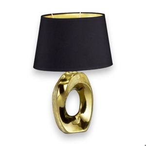Abat-jour lampada da comodino oro per camera da letto contemporanea
