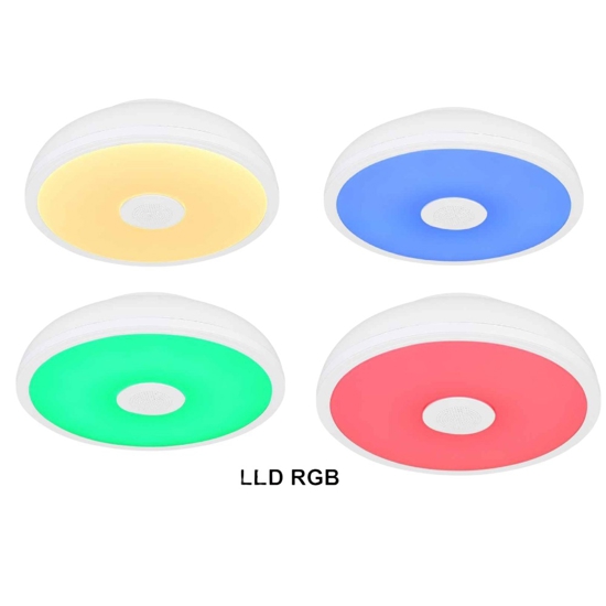 Plafoniera da bagno bluetooth ip44 rgb con telecomando