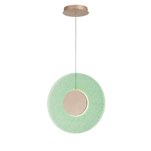 So candy ondaluce lampadario vetro verde led design