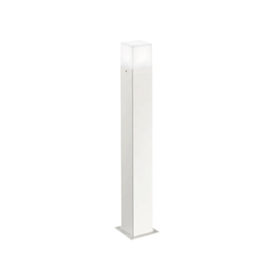Gea luce adipi lampione da giardino moderno quadrato bianco