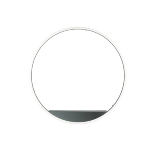 Ondaluce pl minus silver applique led tonda design moderna