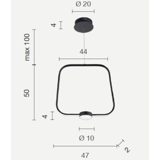 Ondaluce so alfa gr oro lampadario moderno led