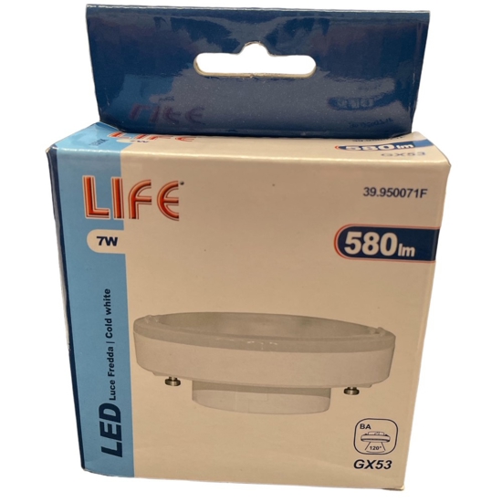Toplight lampadina led gx53 6w 6000k 480lm lumen ottica 120