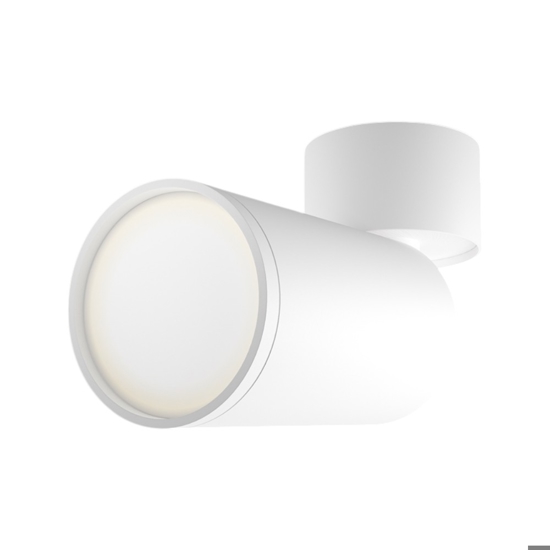 Maytoni applique da parete focus bianco cilindro orientabile