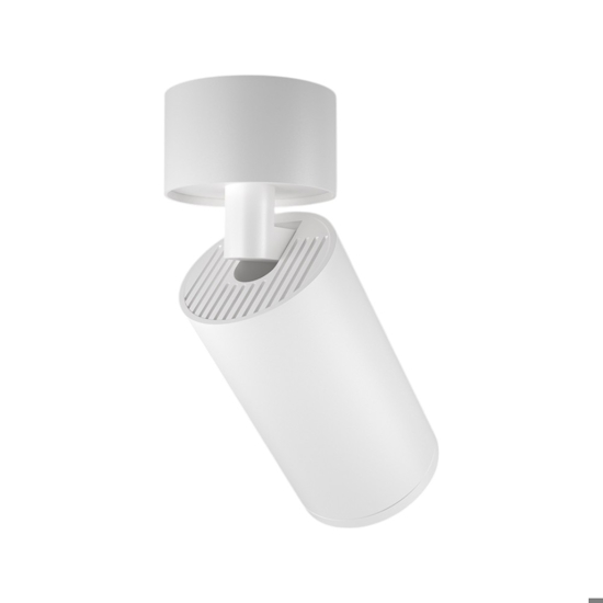 Maytoni applique da parete focus bianco cilindro orientabile