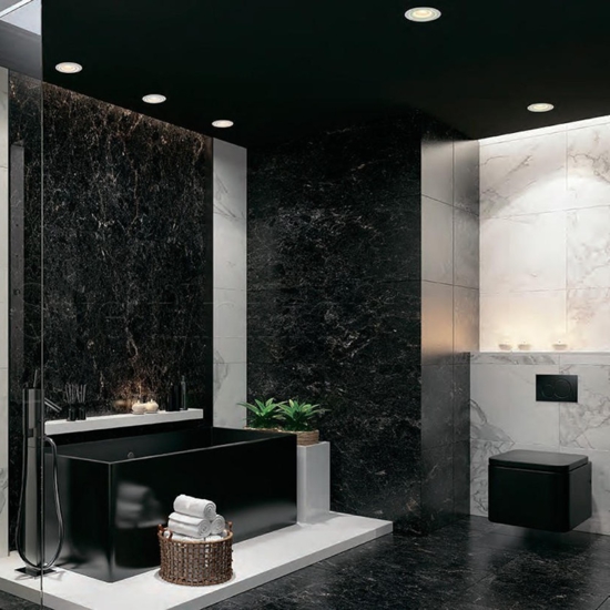 Faretto per bagno bianco rotondo da incasso a soffitto