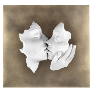 Bongelli preziosi quadro capezzale ottone pannello legno 50x50 cm