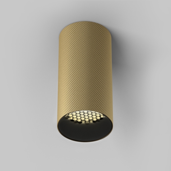Maytoni artisan faretto da soffitto cilindro oro satinato