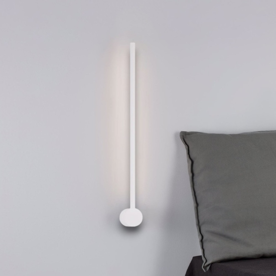Applique bianca per comodini camera da letto bacchetta led moderna