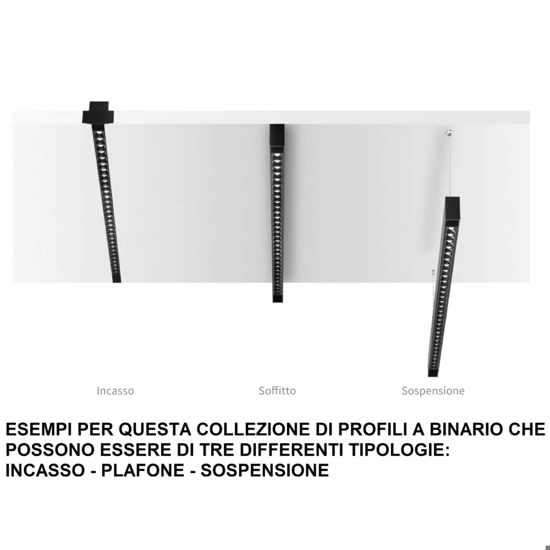 Ideal lux modulo faretto led 48v 26w 3000k nero per binario monofase ottica 100