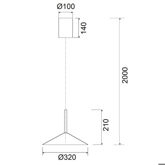 Lampada a sospensione verde saliscendi 32cm led 9w 3000k