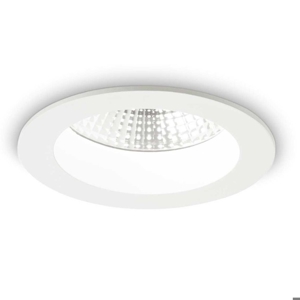 Ideal lux basic faretto incasso a soffitto tondo bianco 10w 3000k 220v