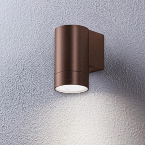 Applique da esterno gea luce cilindro marrone