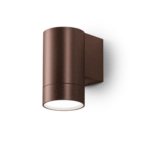 Applique da esterno gea luce cilindro marrone