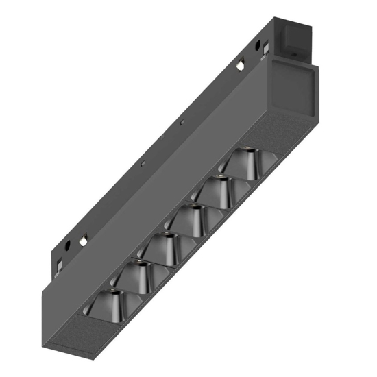 Modulo faretti led dimmerabile 7w osram 3000k nero binario monofase lego