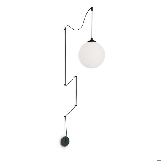 Boa ideal lux lampada a sospensione nera con decentramento