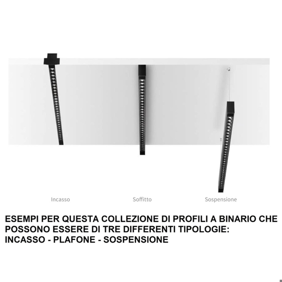 Ideal lux arca modulo faretto led 48v 13w 4000k nero per binario monofase ottica 100