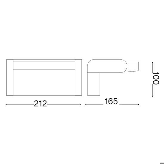 Swipe ap sensor ideal lux applique da esterno led 3000k  bianco con sensore