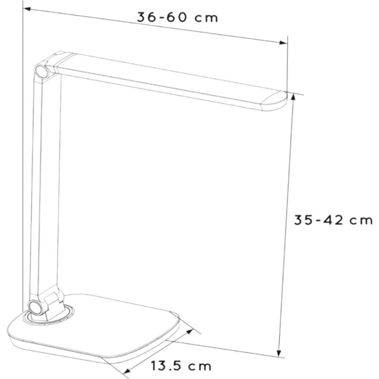 Lampada da scrivania design moderna orientabile led 10w dimmerabile