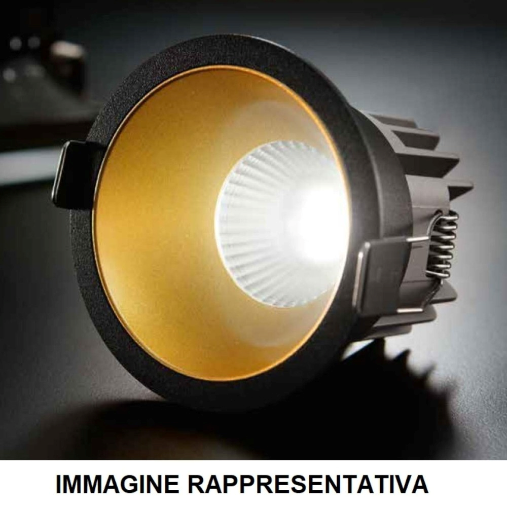 6 Faretti A LED Da Incasso 5W, Dimmerabili, Oro Opaco, 4000K, Angolo 120°, 68mm