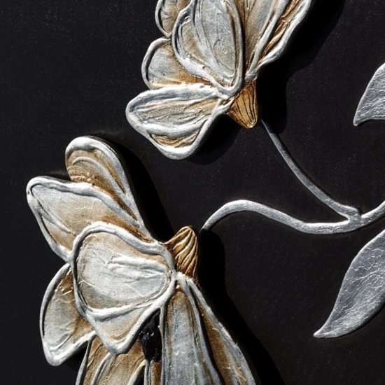 Quadro 150x61 tela fiori elevata qualità caffe decorato per salotto