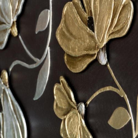Quadro 150x61 tela fiori elevata qualità caffe decorato per salotto