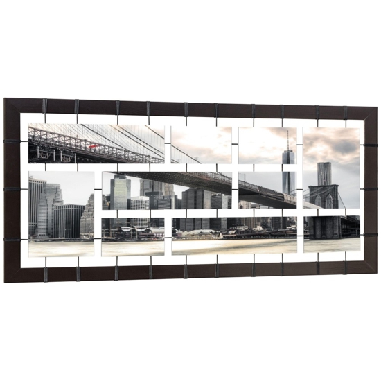 Quadro moderno tessere di puzzle ponte 175x85
