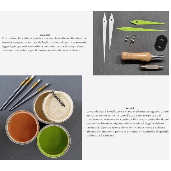 Orologio da parete particolare legno colore grigio prugna