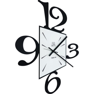 Orologio da parete nero moderno quadrato per soggiorno