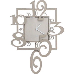 Orologio a pendolo da parete beige design moderno