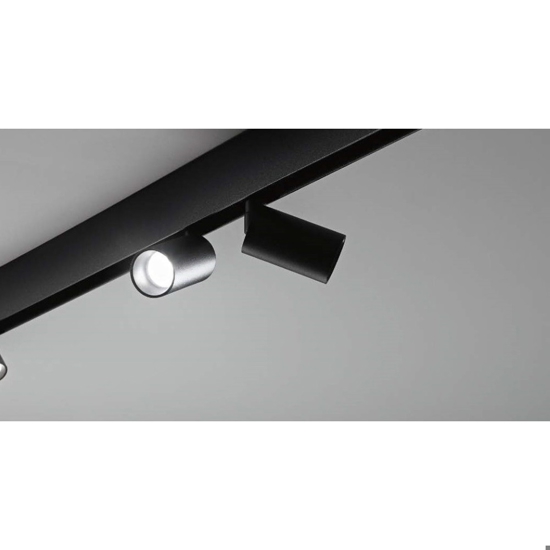 Arca modulo faretti led 48v 15w 3000k nero per binario monofase ideal lux