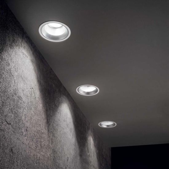 Ideal lux off faretto incasso tondo soffitti in cartongesso bianco 15w 3000k 220v