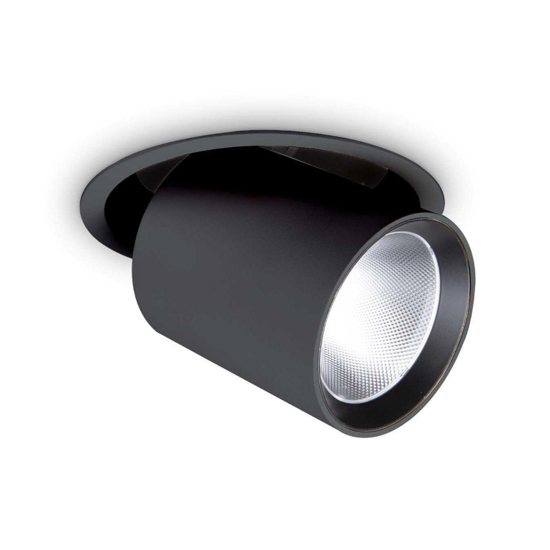 Faretto da incasso led 30w 3000k nova fi ideal lux nero orientabile