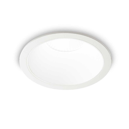 Ideal lux game trim round 11w 3000k ip65 faretto da incasso per bagno bianco