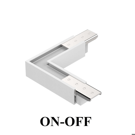 Ideal lux accessorio angolo connettore orizzontale binario monofase lego on-off 48v