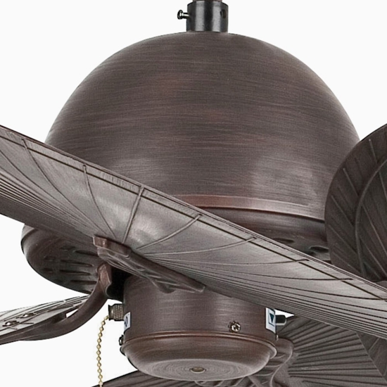 Ventilatore vintage da soffitto fino 28mq marrone