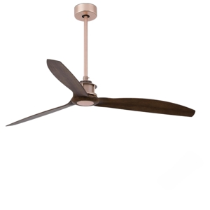 Ventilatore silenzioso da soffitto rame pale effetto legno fino a 18 mq