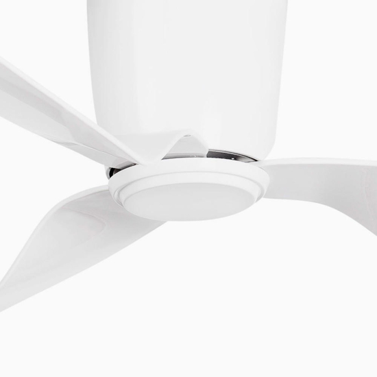 Ventilatore da soffitto silenzioso a pale bianco fino a 28mq