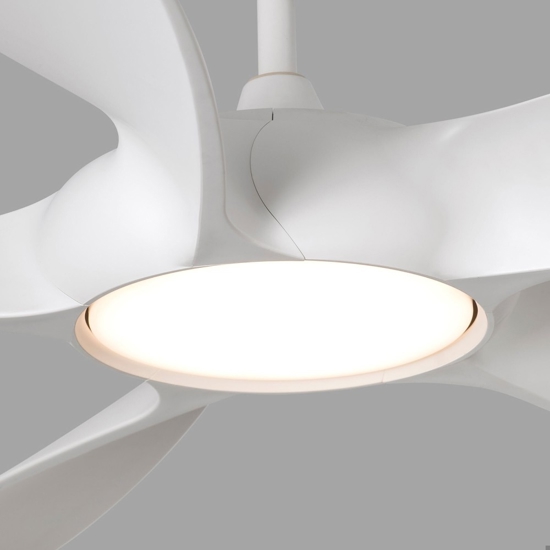 Ventilatore da soffitto bianco fino a 28mq con luce silenzioso