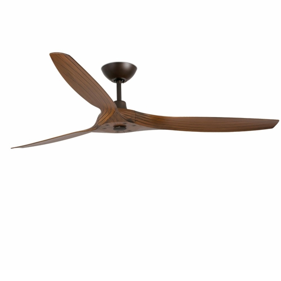 Ventilatore da soffitto fino 28mq silenzioso a pale marrone