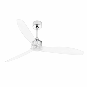 Ventilatore a soffitto fino a 17mq silenzioso pale trasparenti