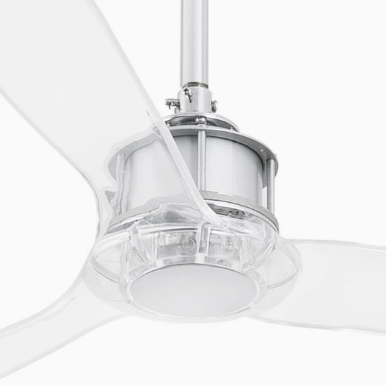 Ventilatore a soffitto fino a 17mq silenzioso pale trasparenti