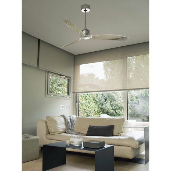 Ventilatore a soffitto fino a 17mq silenzioso pale trasparenti