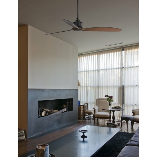 Ventilatore a pale effetto legno da soffitto fino a 17mq stile industriale