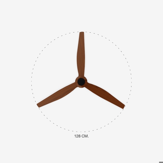 Ventilatore a pale effetto legno da soffitto fino a 17mq stile industriale