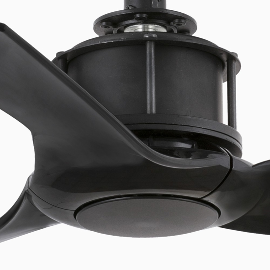 Ventilatore a soffitto fino a 13mq pale nere silenzioso