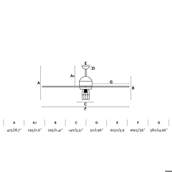 Ventilatore marrone a pale da soffitto con luce fino 13mq stile industriale