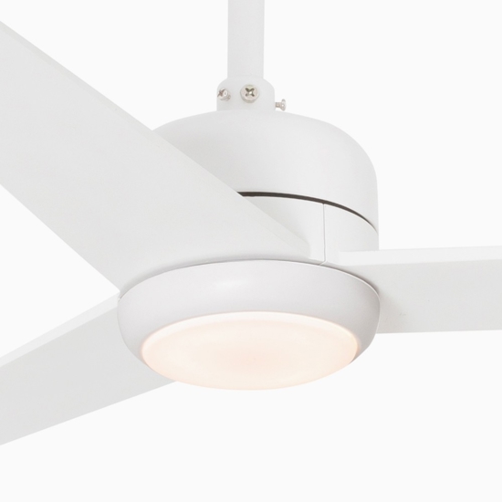 Ventilatore a soffitto bianco fino a 28mq con luce e telecomando